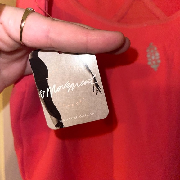 Strawberry Free People Movement Heart Of Gold Bodysuit Leotard Activewear - Picture 5 of 7